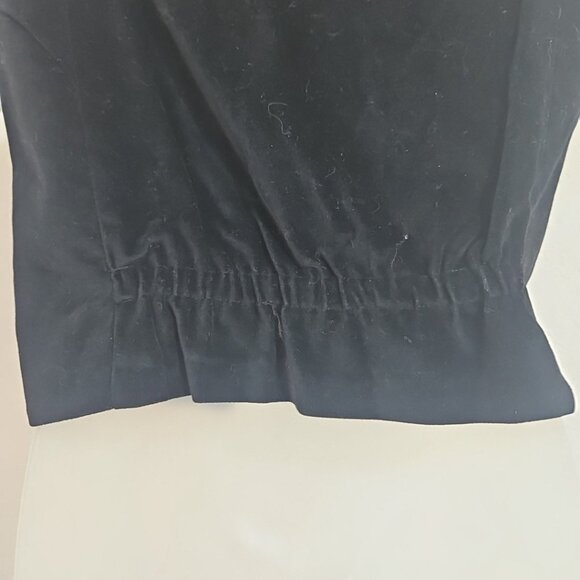 NOS Vintage Black Velvet Suiting Vest size 9 Satin Collar Goth Grunge Party - Picture 5 of 13